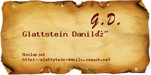 Glattstein Daniló névjegykártya